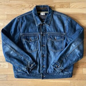 Todd Snyder Japanese Blanket Lined Selvedge Denim Dylan Jacket in Medium Wash